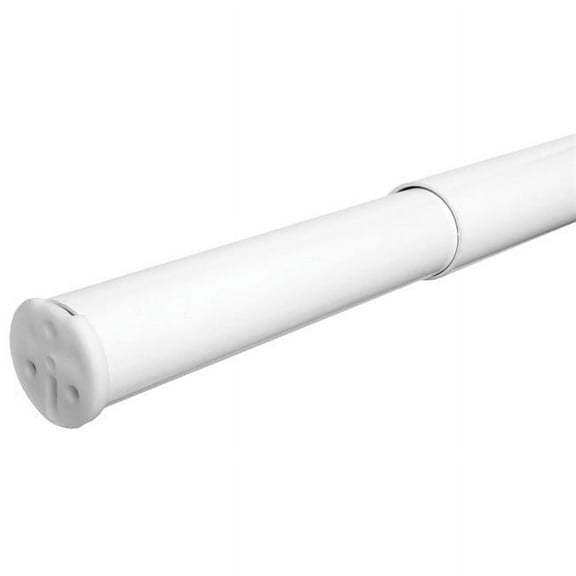 Knape & Vogt KV0020 4872 WT 48-72 in. Adjustable Closet Rod - White