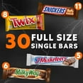 thumbnail image 4 of Milky Way, Snickers, Twix  More Full Size Bulk Chocolate Candy Bars (30 Ct.), 4 of 10