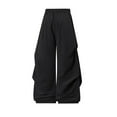 thumbnail image 6 of uikmnh Mens Sweatpants Men's Cargo Pants Straight Leg Casual Loose Fit Comfortable Work Pants for Fall with Droopy Wide Leg Design Durable Everyday Wear Size:M, 6 of 8
