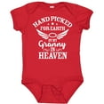 thumbnail image 3 of Inktastic Handpicked for Earth by My Granny in Heaven with Angel Wings Boys or Girls Baby Bodysuit, 3 of 5
