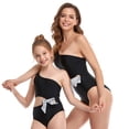 thumbnail image 2 of Family Matching Swimwear One Piece Bathing Suit Newest Off Shoulder Floral Printed Ruffles Monokini, 2 of 4