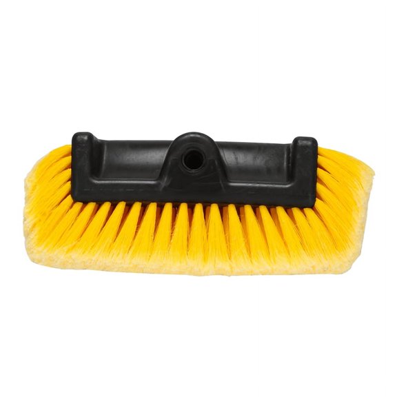 Car Wash Brush Head for Detailing Washing Vehicles, Boats, RVs, ATVs, or Off-Road Autos, Super Soft Bristles Scratch Cleaning, Universal Handle Attachment