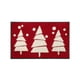 thumbnail image 2 of Alfombra de Entrada Roja de Imitación Navideña, Alfombra de Árbol de Navidad, Alfombra Antideslizante para Baño, Alfombra para Puerta de Entrada, Alfombra para Sala de Estar, Tamaño 15,7 X 23,6 Pulga, 2 of 6