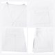 thumbnail image 4 of Ceisia Men's Solid Color V-Neck Nurse Uniform Set, Short Sleeve Scrub Top with Elastic Waist Pants for Healthcare Professionals White S Gifts, 4 of 7