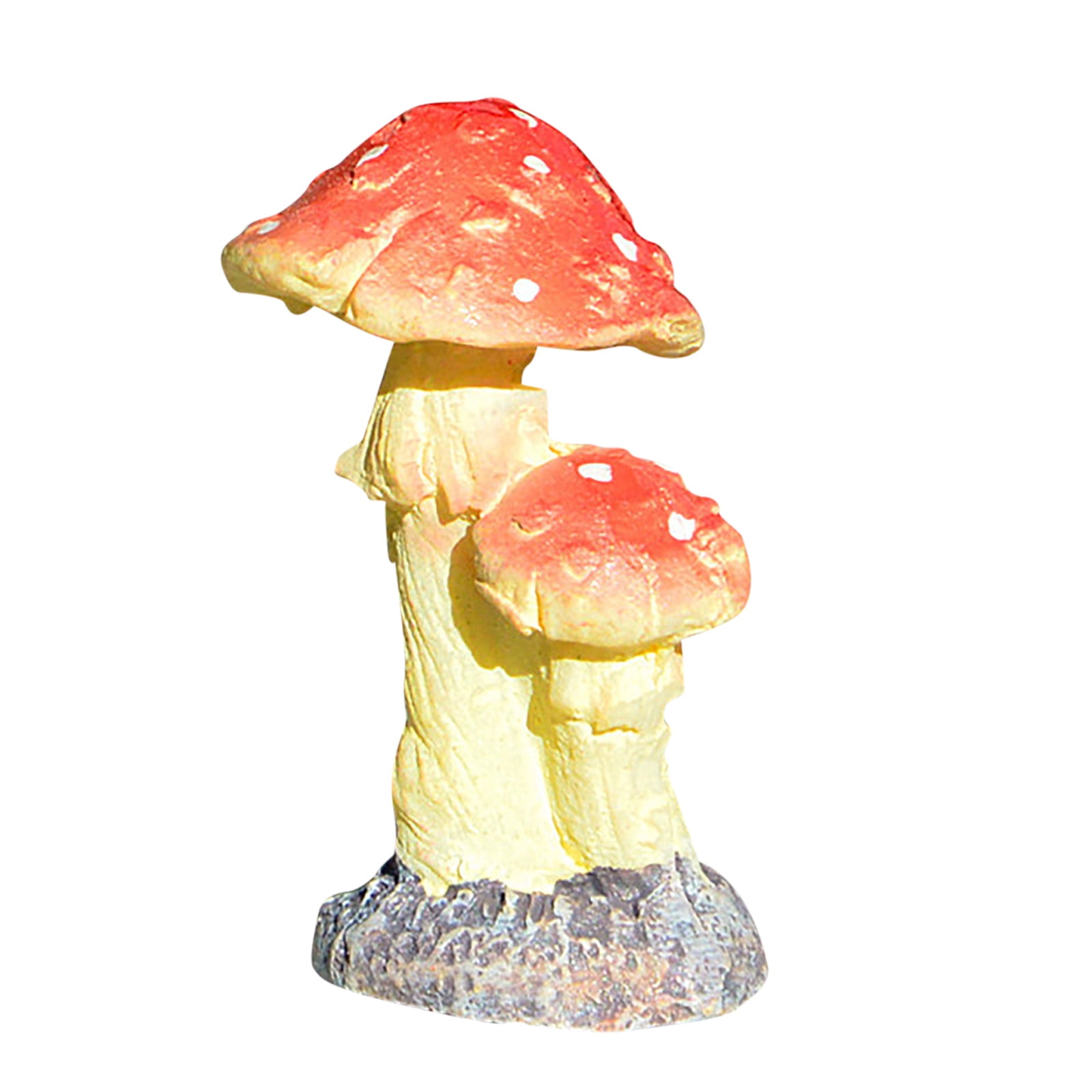5 Colors Multi-meat Partner Simple Miniature Mushroom Wood Crafts Ornaments CB 