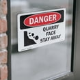 thumbnail image 4 of Quarry Face Stay Away OSHA Danger Vinyl Decal Label 7 Inch x 5 Inch - 5 Pack, 4 of 6