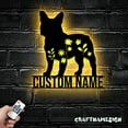 thumbnail image 5 of Craftnamesign Custom FLoral French Bulldog Metal Wall Art, Custom Frenchie Dog Lover Name Sign, 5 of 5