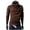 Coffee, variant on HuaLeiMao Sweater for Men Fashion Casual Solid Color Sweaters Slim Fit Comfortable High Neck Long Sleeve Pullover Bottoming Shirt