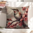 thumbnail image 6 of bird branch flowerslinen throw pillowcase decoration pillowcase gifting preferred 20x20 inch cushion cover 2 sets sofa pillowcase sofa bedroom living room car, 6 of 8