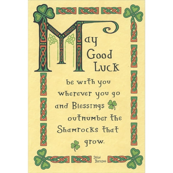 Recycled Paper Greetings Irish Blessing: Blessings Outnumber the Shamrocks St. Patrick's Day Card