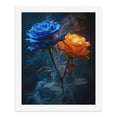 thumbnail image 5 of Paint By Numbers Kit for Adults Beginner - DIY Blue Orange Roses Smoke Mystical Canvas Painting Kits for Adults, Frameless Paint By Number for Adults for Home Wall Decor 16x20 Inch, 5 of 7