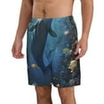 thumbnail image 2 of Pofeuu Underwater Dolphin Prin Men's Swim Trunks Quick Dry Bathing Suit Swimming Board Shorts Mesh Lining Beach Swimwear-XX-Large, 2 of 6