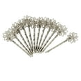 thumbnail image 2 of EHJRE 12 Piece Flower Filigree Hair Clips Hair Pins Headwear Findings, 2 of 8