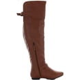 thumbnail image 2 of Journee Collection Womens Loft Faux Leather Zipper Over-The-Knee Boots, 2 of 3