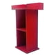 thumbnail image 2 of Atril de madera para casa de muñecas a escala 1:12, juego de simulación, accesorios de decoración para casa de muñecas Rojo, 2 of 9