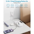 thumbnail image 3 of Cable de extensión Power Strip, protector contra sobretensiones de 2 pies con 8 salidas, 4 USB, 3 of 7