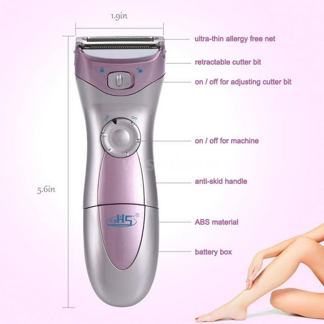 Roofei Electric Shaver for Women, Cordless 3 Blade Razor, Pop-Up Trimmer, Close Curves, Wet Dry Operation, Independent Floating Heads