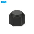 thumbnail image 3 of Uxcell Plastic Flare Cap Female Thread 5Pcs 45 Degree SAE Flare Tube Fitting Valve Cap 1/2" 10, 3 of 6