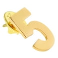 thumbnail image 2 of PinMart's Gold Numerical Number Five # 5 Lapel Pin, 2 of 3