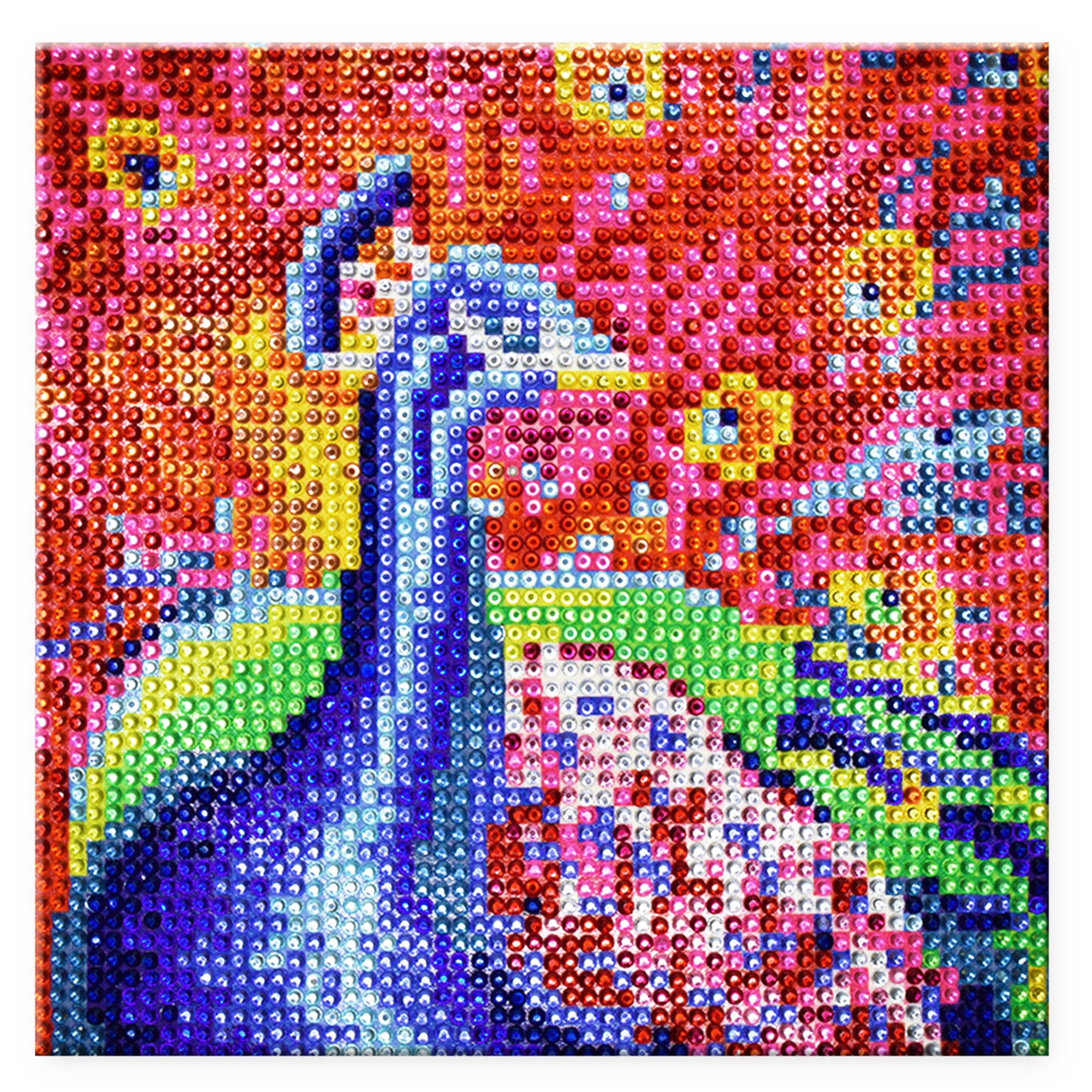 PEACOCK DIAMOND Painting!! - USA!! - 6x6 - CRYSTALS Paint Number