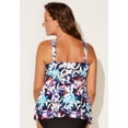 thumbnail image 2 of Swimsuits for All Women's V-Neck Flowy Tankini Top, 2 of 4