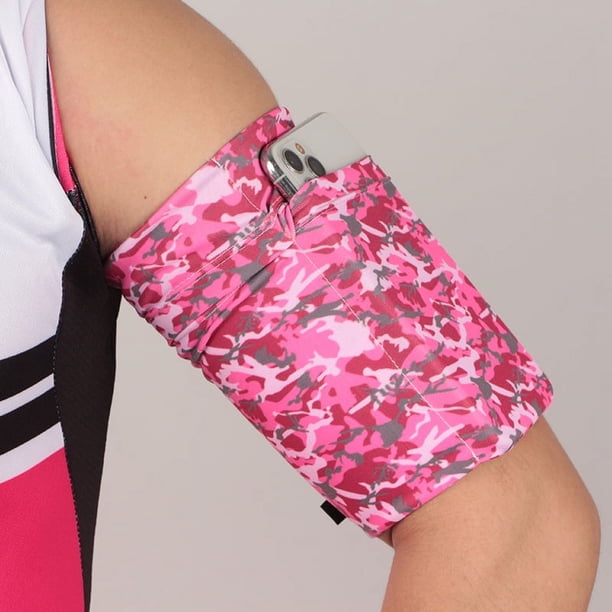 Cinturón de brazo para teléfono móvil, cinturón para correr, cinturón elástico que se ajusta al cuerpo, bolso para el brazo para montañismo al aire libre, bolso para la muñeca de gran