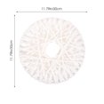 thumbnail image 2 of WASHWEPE Woven Plate Wall Decor Metal Cotton Rope For Living Room Bedroom 1Pack 11.8x11.8x2in, 2 of 8