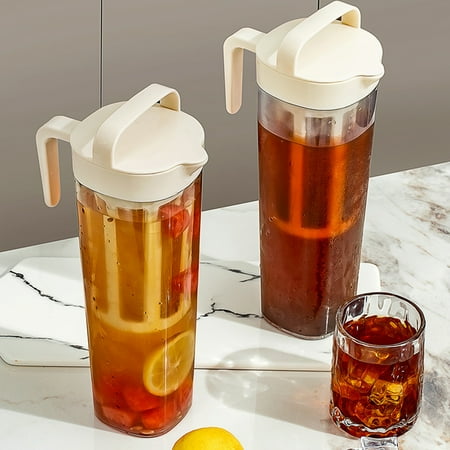

Heajfvd 1100ml Cold Extraction Pot Cold Brew Coffee Maker Pitcher with Removable Filter Tea Infuser Spout Leak-proof Brewing Kettle for Restaurant Kitchen