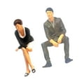 thumbnail image 1 of 1/64 Personnages Peints Résine Personnes Minuscules Jouets Personnage Modèle Résine Noir, 1 of 9