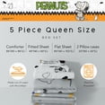 thumbnail image 2 of Juego de cama acogedor Franco Peanuts Halloween Queen de 5 piezas, 2 of 7