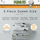 thumbnail image 2 of Juego de cama acogedor Franco Peanuts Halloween Queen de 5 piezas, 2 of 7