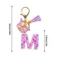 thumbnail image 3 of Kumdkd Initial Keychain for Women Girls, Initial Letter Keychains with Pink Tassel, Charms for Key Handbag Backpack, 3 of 4
