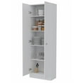 thumbnail image 1 of Pemberly Row 70" Modern Engineered Wood Storage Pantry Cabinet in White, 1 of 8