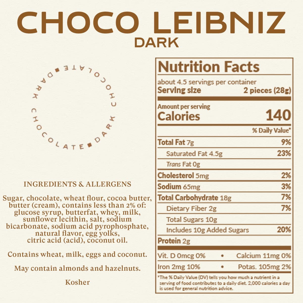 Bahlsen Choco Leibniz Dark Cookies (3 boxes) - Leibniz Butter Biscuits topped with a thick layer of German Chocolate - 4.4 oz boxes