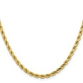 thumbnail image 2 of Primal Gold 14 Karat Yellow Gold 4.25mm Diamond-cut Rope with Lobster Clasp Chain, 2 of 4