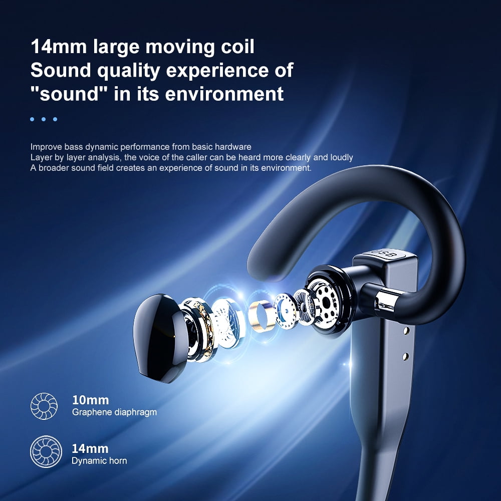 K525 Wireless Earpiece for Cellphone, Bluetooth 5.1 Headset Wireless Headphone with Charging Case, Mic for Office Driving, Hands-Free Earphones Compatible with iPhone, Samsung Etc