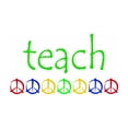 thumbnail image 3 of CafePress - TEACH PEACE Dark T Shirt - Men's Classic Cotton T-Shirts, 3 of 3