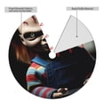 thumbnail image 4 of Lsque Chucky Print Christmas Tree Skirt, Tree Skirt with Ties or Velcro, Perfect for Holiday Decorations, Halloween, and New Year-36", 4 of 7