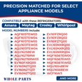 thumbnail image 6 of Whole Parts Refrigerator/Freezer Door Seal Gasket (White) Part# WP4-65151-001 - Replacement & Compatible with Some Amana, Maytag, Crosley and Whirlpool Refrigerators, 6 of 7