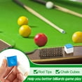 thumbnail image 6 of 19 Pcs Billiards Pool Table Rail Brush Cleaning Kit Pool Table Brush Set with Cue Chalk Cubes Cloth Slip on Cue Tip for Wooden Kit of Billiard Accessories, 6 of 7