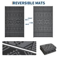 thumbnail image 6 of Outdoor Area Rug Waterproof Plastic Straw Rug, Plastic Straw RV Mat, Stain-Resistant Indoor Outdoor Carpet for Patio, Deck, Balcony, Picnic & Beach, 6 of 9