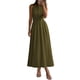 thumbnail image 1 of Vestido PRETTYGARDEN 2025 Verano Maxi sin Mangas Verde Militar XXL, 1 of 8