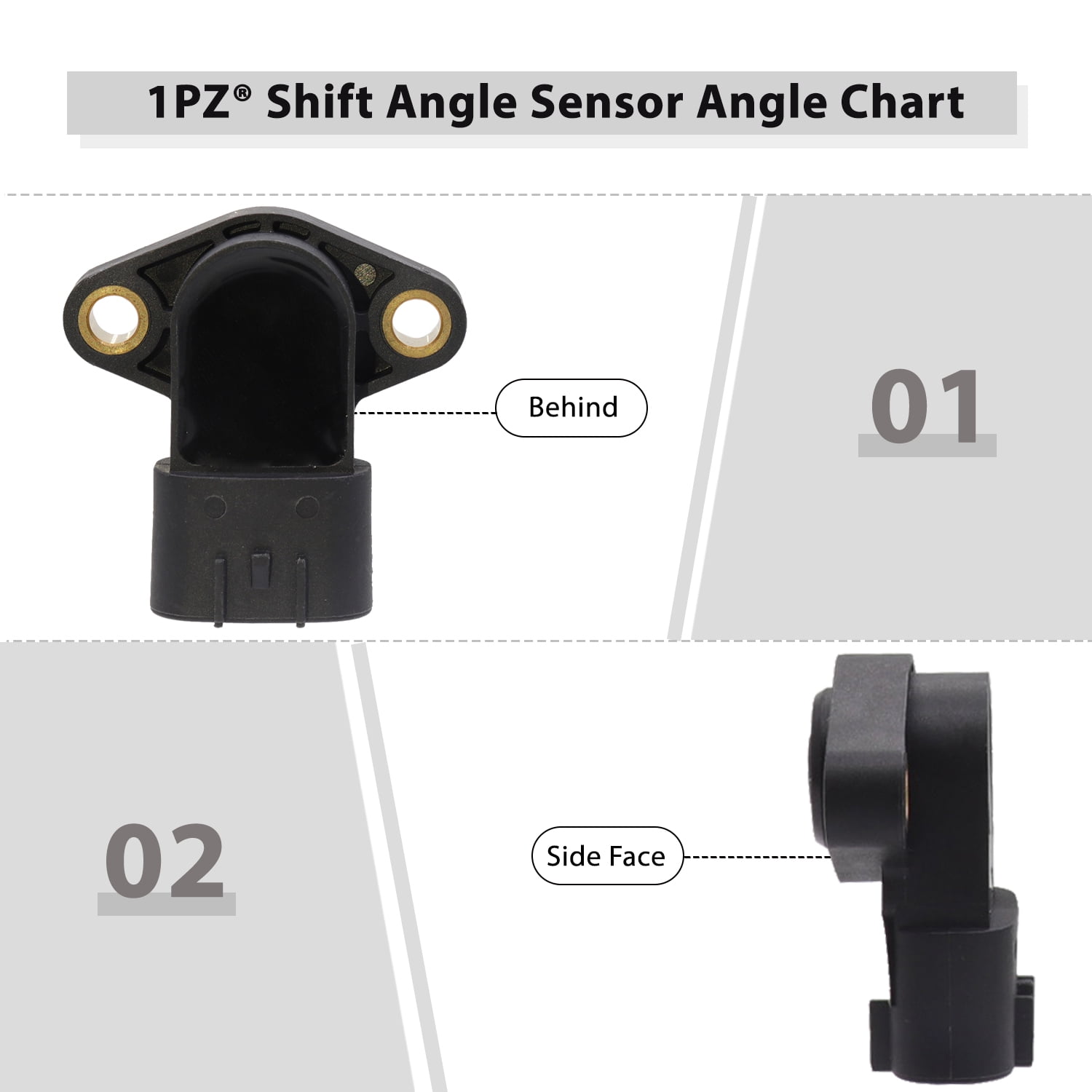 1PZ T35-SA1 Shift Angle Sensor for Honda Recon Rancher Foreman SXS500M2 SXS1000M5D TRX250 TRX350 TRX420 TRX500 Pioneer 500 1000 2002-2019 38800-HP0-A11 38800-HR3-A21 