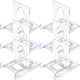thumbnail image 3 of 6 piezas de soportes de caballete de plástico soportes de la placa Pantalla de la tarjeta Pantaller portavasos, 3 of 5