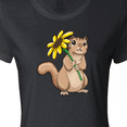 thumbnail image 4 of Inktastic Cute Chipmunk with Sunflower Women's T-Shirt, 4 of 5