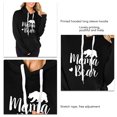 thumbnail image 2 of Sudadera con capucha con cordón, sudadera con capucha estampada de manga larga para mujer Sudadera con capucha estampada para mujer Sudadera con capucha sólida de rendimiento, 2 of 6