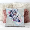 thumbnail image 3 of Amrita Sen Waterflower Indoor/Outdoor Pillow in Mint Blue Pink 20x20, 3 of 5