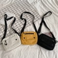 thumbnail image 6 of Modstep Womens Canvas Crossbody Bags Detachable Strap Zipper Mini Square Shoulder Purses Ladies Shopping Cellphone Bag Handbag White, 6 of 6
