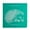 Happy Birthday With Hogs And Kisses - Hedgehog (Teal), variant on Deckled Edge Colour Block Animal Greetings Card