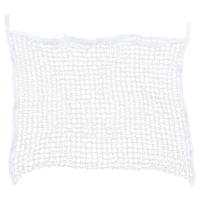 Bolsa de red para heno de PE, malla tejida, para caballos, para alimentación lenta, almacenamiento de forraje, color blanco, 60 x 90 cm (23,6 x 35,4 pulgadas)